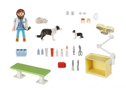 Playmobil city life 5653 valisette veterinaire et animaux