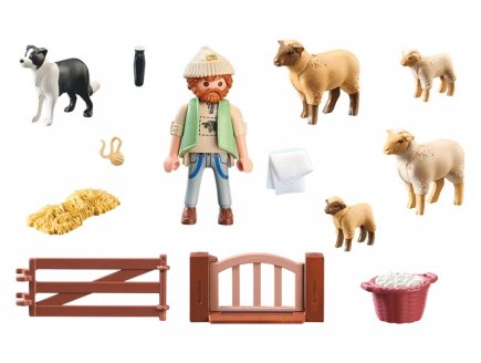 Playmobil Country 71444 Berger avec moutons