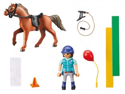 Playmobil country 9259 ecuyere avec cheval
