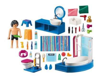 Playmobil dollhouse 70211 salle de bain avec baignoire
