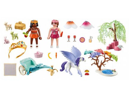 Playmobil magic 71246 caleche et cheval aile