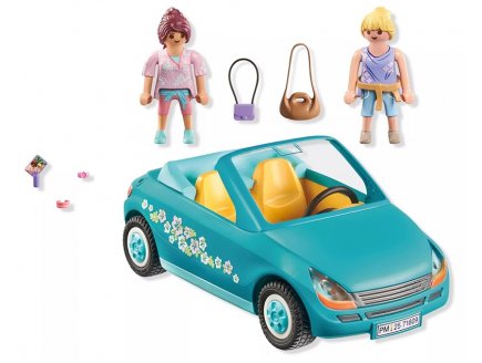 Playmobil My Life 71809 Cabriolet et jeunes filles avec perche à selfie
