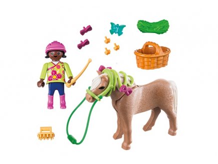 Playmobil special plus 70060 cavaliere avec poney