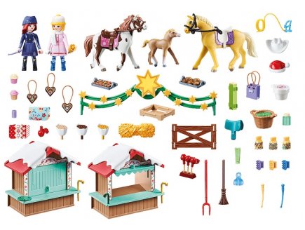 Playmobil spirit riding free 70395 marche de noel a miradero