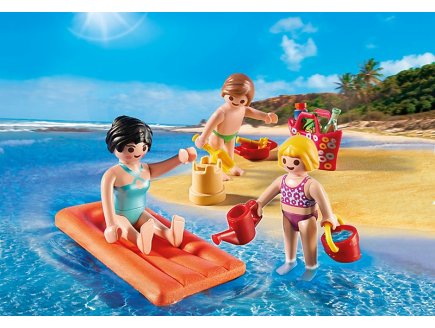 Playmobil vacances 4941 oeuf maman et enfants a la plage