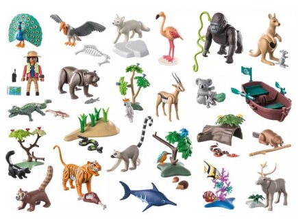Playmobil wiltopia 71006 calendrier de l'avent : tour du monde des animaux diy - noel 2022