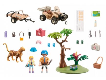 Playmobil wiltopia 71011 quad de secours pour animaux