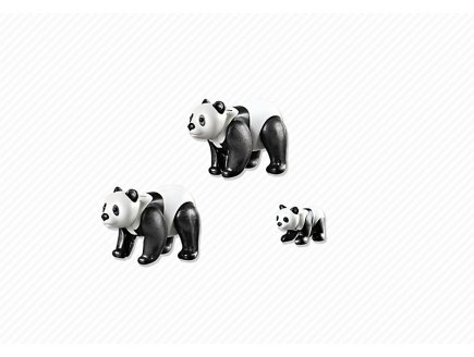 Playmobil zoo 6652 famille de pandas