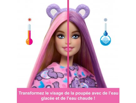 Poupee Barbie Cutie Reveal Bisounours Tougentille 10 surprises - Costume peluche animal - Poup�e Mannequin - Mattel - JCN94