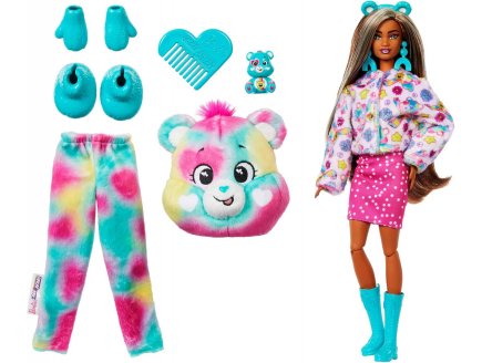 Poupee Barbie Cutie Reveal Bisounours Touradieuse 10 surprises - Costume peluche animal - Poupée Mannequin - Mattel - JFV62