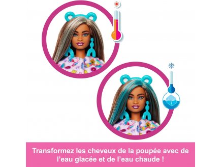 Poupee Barbie Cutie Reveal Bisounours Touradieuse 10 surprises - Costume peluche animal - Poupée Mannequin - Mattel - JFV62