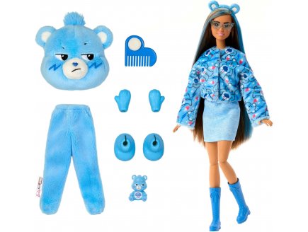 Poupee Barbie Cutie Reveal Bisounours Touronchon 10 surprises - Costume peluche animal - Poupée Mannequin - Mattel - JCN96