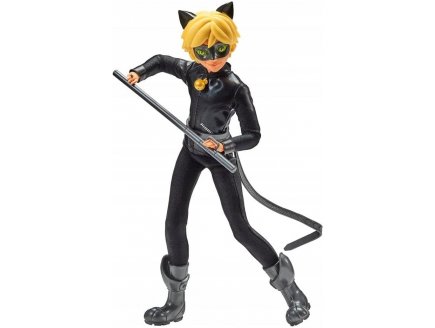 Poup�e Miraculous : Chat Noir 26 cm + accessoire - poup�e mannequin articul�e - Adrien - Bandai - P50002