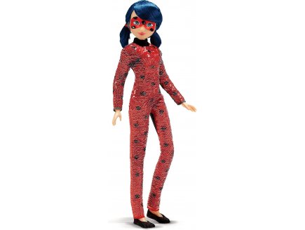 Poupee miraculous : ladybug 26 cm tenue magic paillettes + masque - poupee mannequin articulee - marinette - Bandai - p50375