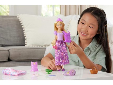 Poupee Raiponce 2 en 1 surprise partie et art - Disney Princess - Mattel - JBG09