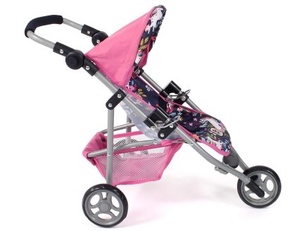 Poussette 3 Roues Lola Jogger Sport Licornes poupe - Bayer Chic 2000 - 61243