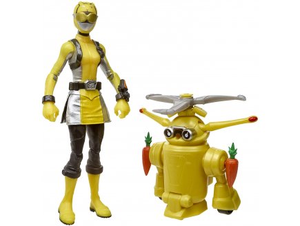 Power rangers jaune beast morphers et robot-b?te jax morphin - figurine 15 cm - e8087