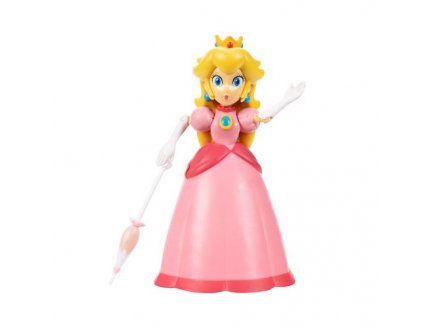 Princesse Peach avec parapluie : Figurine Super Mario 12 cm - Personnage