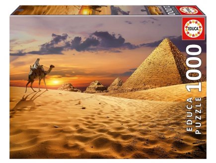 Puzzle coucher de soleil dans le desert 1000 pieces - afrique et savane - Educa - 19643