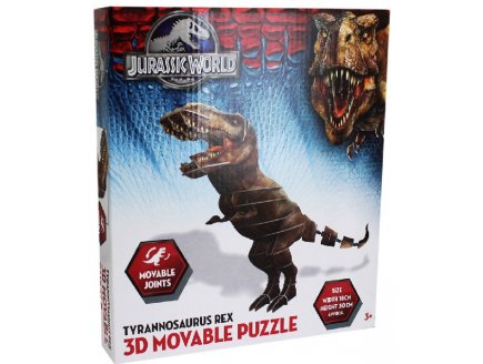 Puzzle dinosaure 3d tyrannosaure rex - t-rex - jurassic world