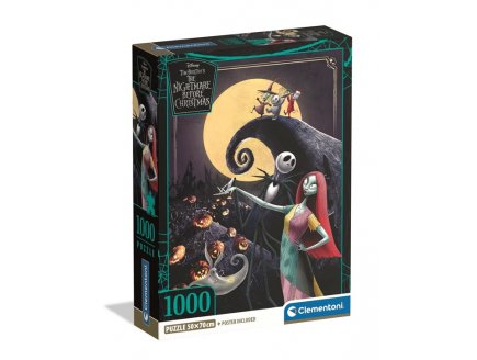 Puzzle Disney, L'Etrange No�l de Monsieur Jack 1000 pi�ces - Collection Cin�ma, Film - Clementoni - 37060