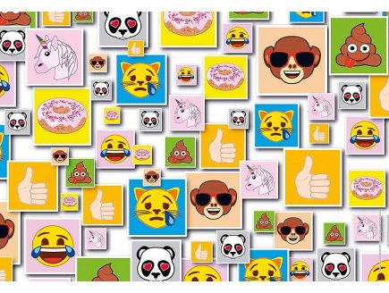 Puzzle emoji - 104 pieces - collection smileys - Clementoni - 27285