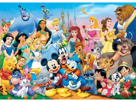 Puzzle en bois merveilleux monde de disney 100 pieces - Educa - 12002