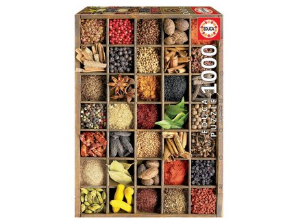 Puzzle epices du monde et condiments 1000 pieces - cuisine et saveurs - Educa - 15524