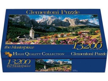 Puzzle geant massif du sella : dolomites 13200 pieces - collection paysage d'italie - Clementoni 38007
