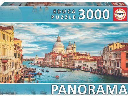 Puzzle Grand Canal de Venise 3000 pices - Collection panorama collection paysage Italie - Educa 19053