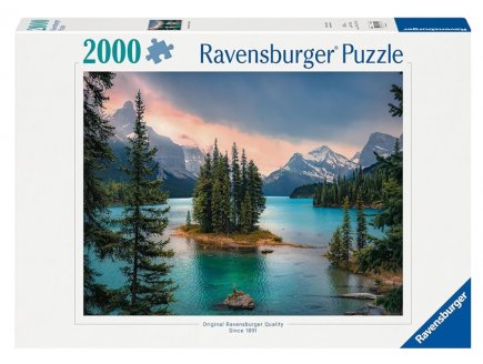 Puzzle ile de l'esprit au canada 2000 pieces - collection lac et montagne - Ravensburger - 167142