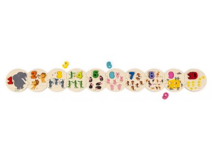 Puzzle j'apprends a compter - janod - j02706 - chiffres, nombres