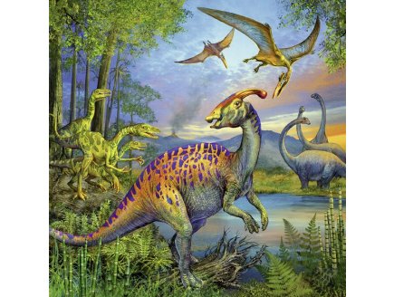 Puzzle le monde des dinosaures 3 x 49 pieces - Ravensburger dino - 09317