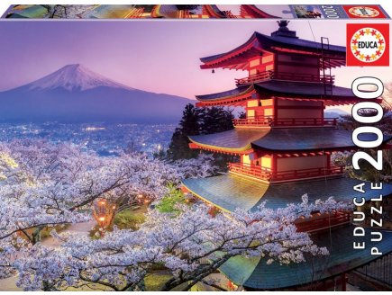 Puzzle le mont fuji 2000 pieces - collection japon - Educa - 16775