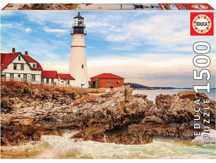 Puzzle le phare sur le rocher 1500 pieces - collection mer - Educa - 17978