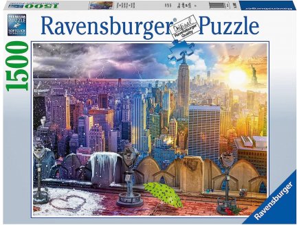 Puzzle les saisons a new-york 1500 pieces - collection pays etat-unis - Ravensburger 160082