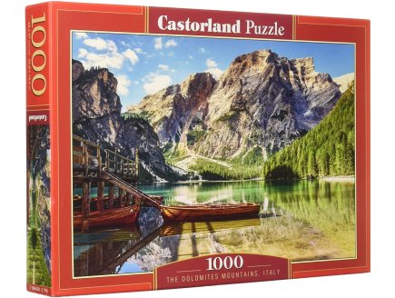 Puzzle montagne et lac : les dolomites 1000 pieces - collection paysage d'italie