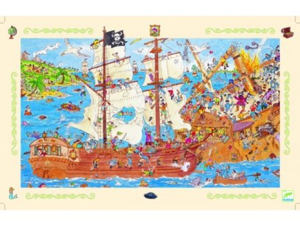 Puzzle observation les pirates 100 pieces - Djeco - dj07506