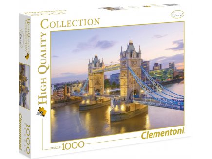 Puzzle pont de londres : tower bridge et levee du jour 1000 pieces - collection monument angleterre - Clementoni - 39022