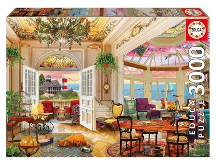 Puzzle Retraite en bord de mer 3000 pieces - Scène de vie, Mer et océan - Educa - 20332