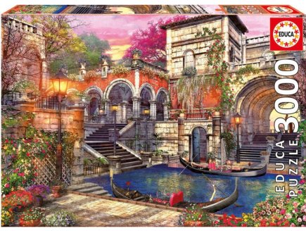Puzzle Romance à Venise 3000 pièces - Collection peinture - Educa - 16320