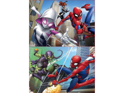 Puzzle spider-man et le bouffon vert - 2 x 48 pieces - collection super heros spiderman - Educa - 18099