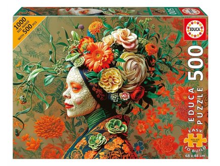 Puzzle XL Portait de la Reine L�zard 500 pieces - Collection Femme, Art  - Educa - 20232