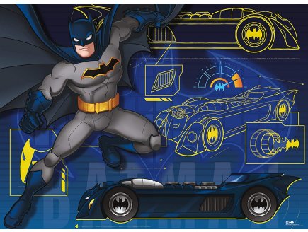 Puzzle xxl batman et sa batmobile - 100 pieces - Ravensburger - 132621
