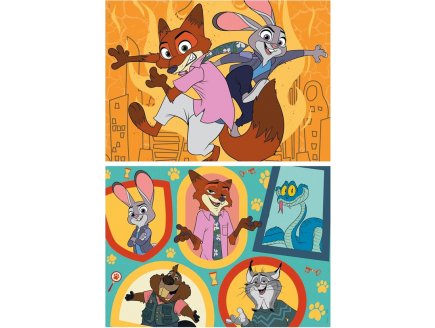 Puzzle Zootopie 2 Disney : Nouvelle mission � Zootropolis 2 x 48 pi�ces - Dessin anim� - Educa - 20463