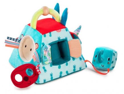 Pyramide d'activites en tissu marius - Lilliputiens - 83067 - eveil bebe
