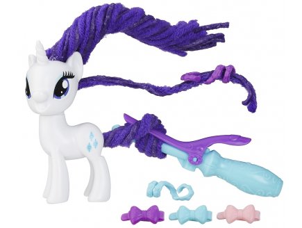 Rarity bouclettes et frisettes - licorne blanche - friendship magic - my little pony - Mon petit poney - hasbro - b9619