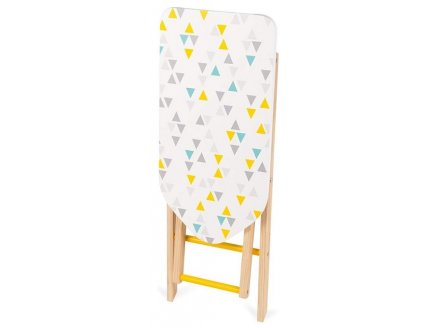 Set de repassage en bois - table a repasser + fer + cintres - janod - j06502 - jouet menage