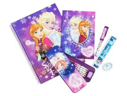Set papeterie reine des neiges 12 pieces - kit ecriture Disney