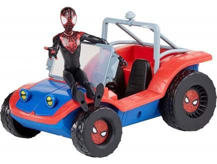 Spiderman : voiture spider-mobile + miles morales - figurine articulee - vehicule - spider-man - Hasbro - f56220